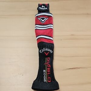 Callaway Diablo Edge Golf Club Headcover Red Black Knit Sock Style 4